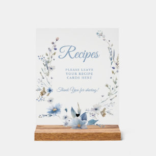 Dusty Blue flower Laissez vos recettes Douche nupt