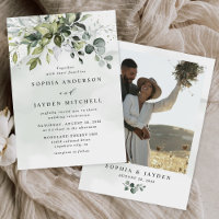 Dusty Blue Foto Greenery Airy Elegante Hochzeit