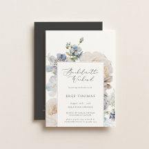 Dusty Blue Garden Floral Bachelorette