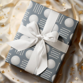 Dusty Blue Golf Ball und T-Shirt Gift Geschenkpapier