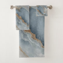 Dusty Blue Gray Tan Beige Abstrakt