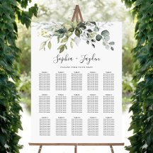 Dusty Blue Greenery Elegante Hochzeitsstiftung