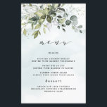 Dusty Blue Greenery Floral Boho Wedding Menu Cards<br><div class="desc">Dieses Design ist mit zwei verschiedenen staubigen Blautönen erhältlich. Eine Option ist ungerechter als die andere und neigt zu einem grau-staubigen Blau. Dieser, den Sie gerade sehen, neigt sich mehr zu Blau für die Aquarellspritzungen. Vergleichen Sie jede Vorschau auf dem Bildschirm für ein perfektes Spiel, wenn es um Ihren Hochzeitsschatten...</div>