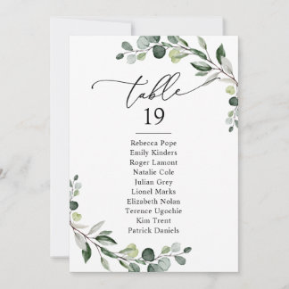 Dusty Blue Greenery Hochzeitskarten Einladung