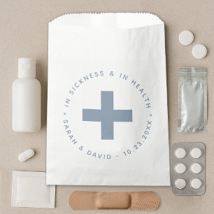 Dusty Blue Hangover-Kit In Sickness and in Health  Geschenktütchen