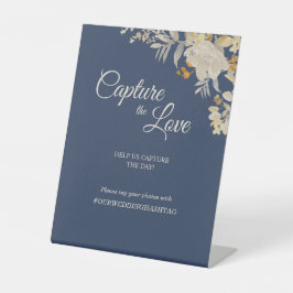 Dusty Blue Herbst Boho Hochzeit Capture the Liebe Sockelschild