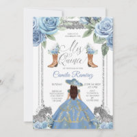 Dusty Blue Horse & Western Boots Sweet 16.