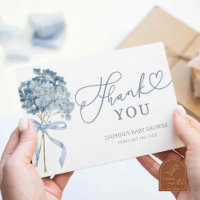 Dusty Blue Hydrangea Babydusche