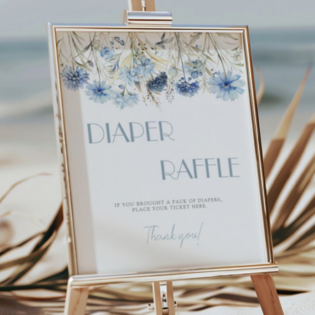 DUSTY Blue Hydrangea Babydusche Windelwanne Poster (Von Creator hochgeladen)