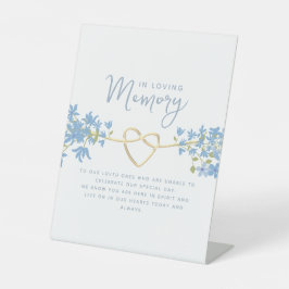 Dusty Blue in Love Memory Sockelschild