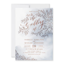 Dusty Blue Kalligraphie rustikale Blumenhochzeit