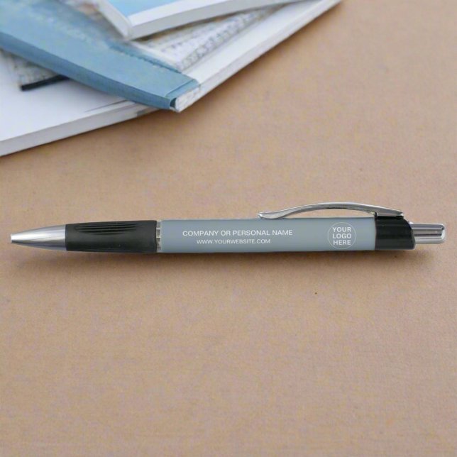 Dusty Blue l Promotionlogo & Text Kugelschreiber (Von Creator hochgeladen)