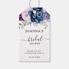 Dusty Blue Lila Navy Lilac Blooms Brautparty Geschenkanhänger