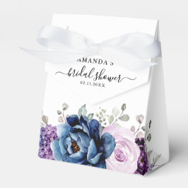 Dusty Blue Lila Navy Lilac Blooms Brautparty Geschenkschachtel