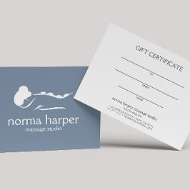 Dusty Blue Massage Therapeut Day Wellness-Center G