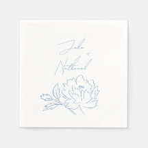 Dusty Blue Minimalistisch Botanical Wedding