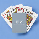 Dusty Blue Minimalistisch Modern Monogram Elegant Spielkarten<br><div class="desc">Einführen in unsere Dusty Blue Minimalistisch Modern Monogram Elegant Collection: Erhöhen Sie Ihren Stil mit schlichter Eleganz und zeitlosem Charme. Unsere Kollektion präsentiert minimalistische Designs in einer beruhigenden, staubblauen Farbe, die durch elegante Monogramme nach Ihrem Geschmack ergänzt wird. Von der edlen Schreibwaren bis hin zum vielseitigen Zubehör - jedes Stück...</div>
