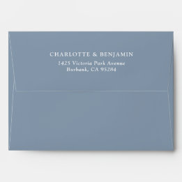 Dusty Blue Modern Mariage personnalisé 5.25x7.25