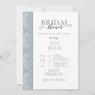 Dusty Blue, moderne nuptiale douche Invitation