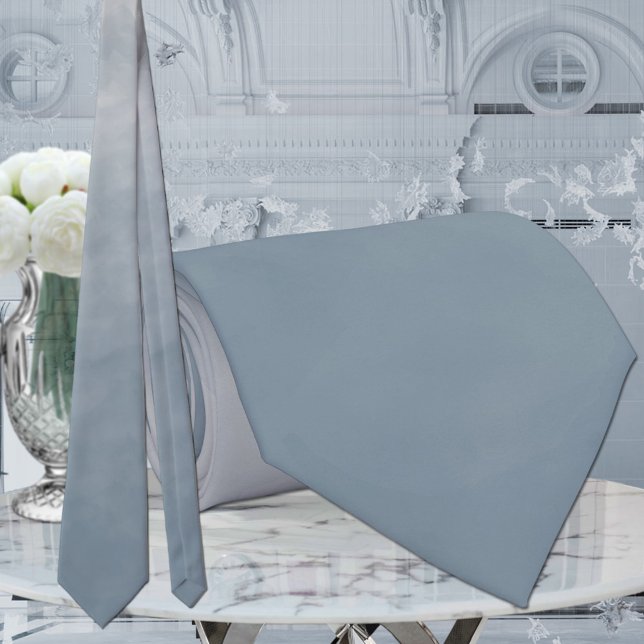 Dusty Blue Monochromatic Ombre Wedding Krawatte (Von Creator hochgeladen)