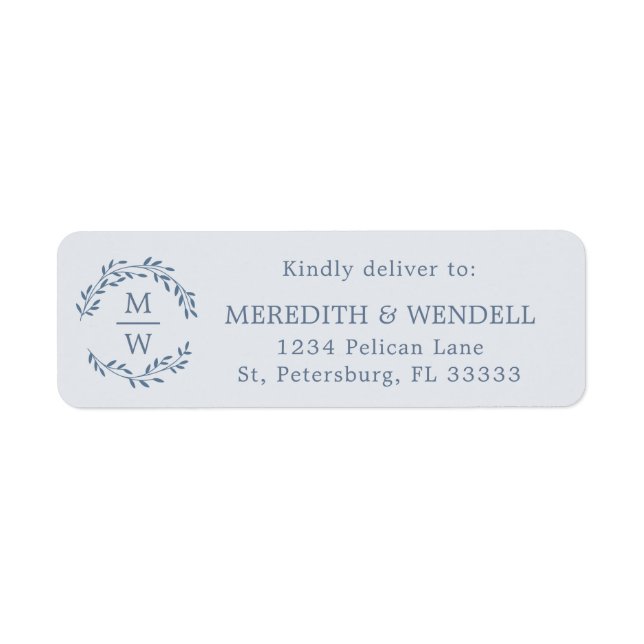 Dusty Blue Monogram UAWG Mailing (Vorne)