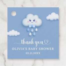 Dusty Blue niedlich White Flying Cloud Neunen Baby Geschenkanhänger