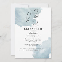 Dusty Blue Oh Boy Baby Dusche