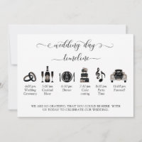 Dusty Blue (ou autre) programme de mariage -Timeli