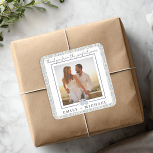 Dusty Blue Perfect Pear Foto Danke Sticker