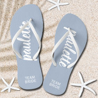 Dusty Blue Personalisiert Team Bride