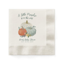 Dusty Blue Pumpkin Baby Shower