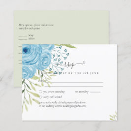 Dusty Blue Rose Limone Blätter Hochzeitbudget