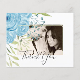 Dusty Blue Rose Limone Blätter Hochzeitbudget Flyer