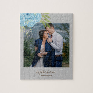 Dusty Blue Rose NewlyWeds Wedding Geschenk Persona