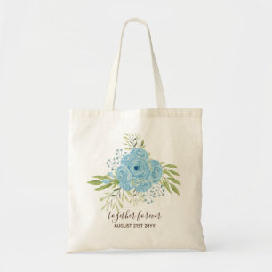 Dusty Blue Rose NewlyWeds Wedding Geschenk Persona Tragetasche