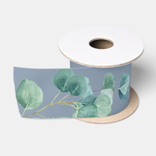 Dusty Blue Sage Green Eukalyptus Gastgeschenk Hoch Satinband