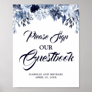 Dusty Blue S'il vous plaît signer notre livre d'or