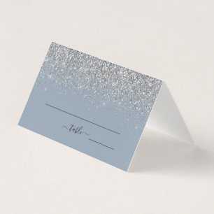 Dusty Blue & Silver Parties scintillant Mariage Ca
