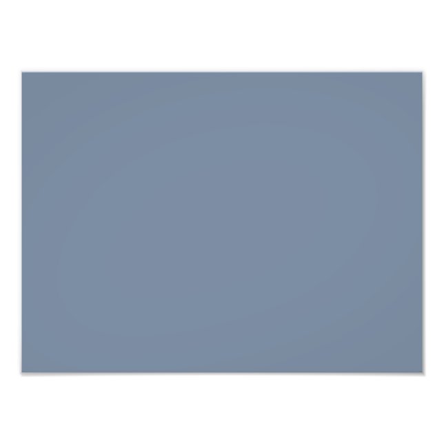 Dusty Blue Slate Gray Grey Solid Color Background Fotodruck (Vorne)