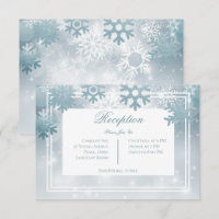 Dusty Blue Snowflake Moderner Empfang
