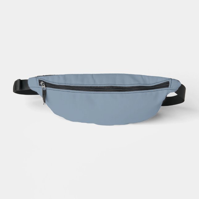Dusty Blue Solid Color Bauchtasche (Vorderseite)