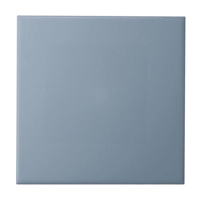 Dusty Blue Solid Color Fliese (Vorderseite)