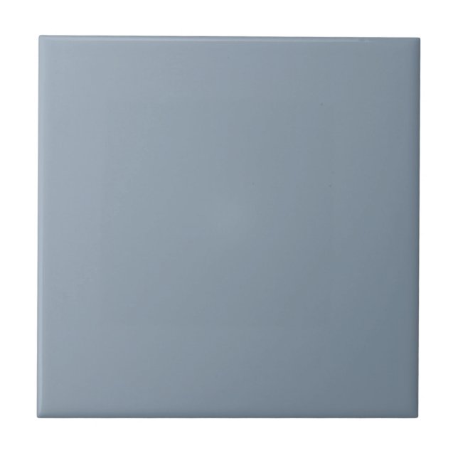 Dusty Blue Solid Color Fliese (Vorderseite)