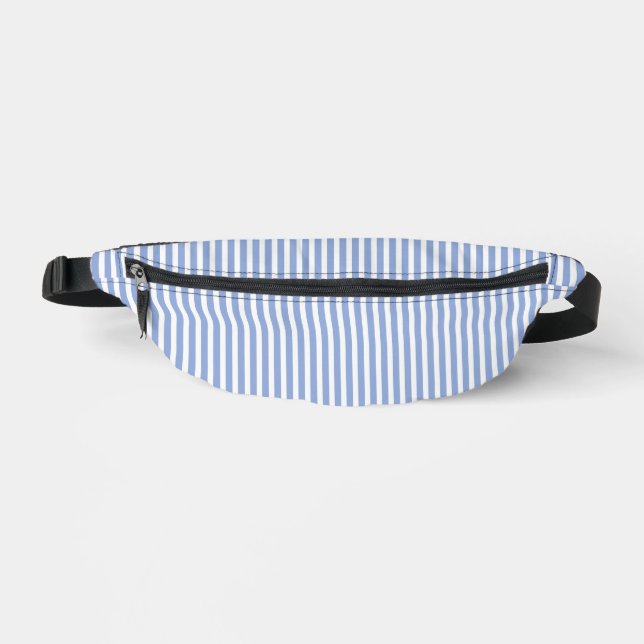 Dusty Blue Streifen Bauchtasche (Vorderseite)