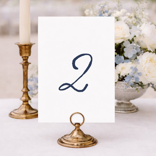 Dusty Blue Table 2 – French Stripe Wedding Einladung (Von Creator hochgeladen)