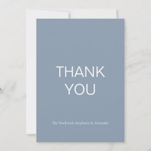 Dusty Blue Thank You Card Dankeskarte