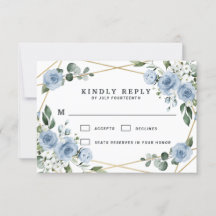 Dusty Blue und Gold Elegante Rustikale Hochzeit