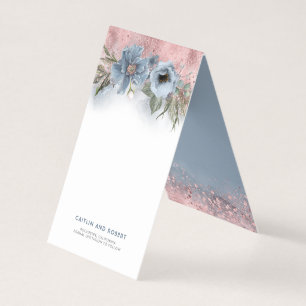 Dusty Blue und Rose Gold   Zusätzliche Karte
