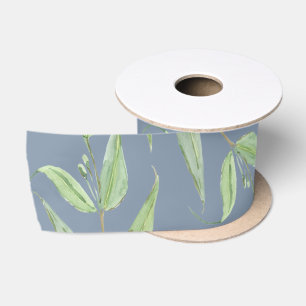 Dusty Blue und Sage Green Gastgeschenk Hochzeit Satinband