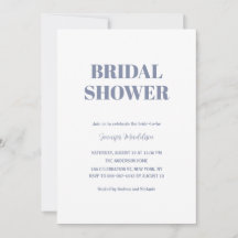 Dusty Blue und White Brautparty